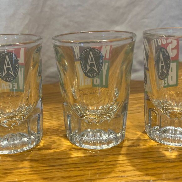 Vtg. Lot of 3 Shot glasses - All Star Cafes - Las Vegas, New York & South Beach - Picture 8 of 14